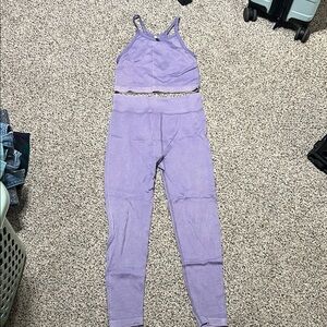 SO Women's Purple Leggings and Top Set